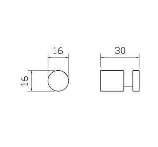 Крючок для ванной Wonzon & Woghand Easy WW-8105-1 хром